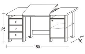 PC stůl Henry II 209