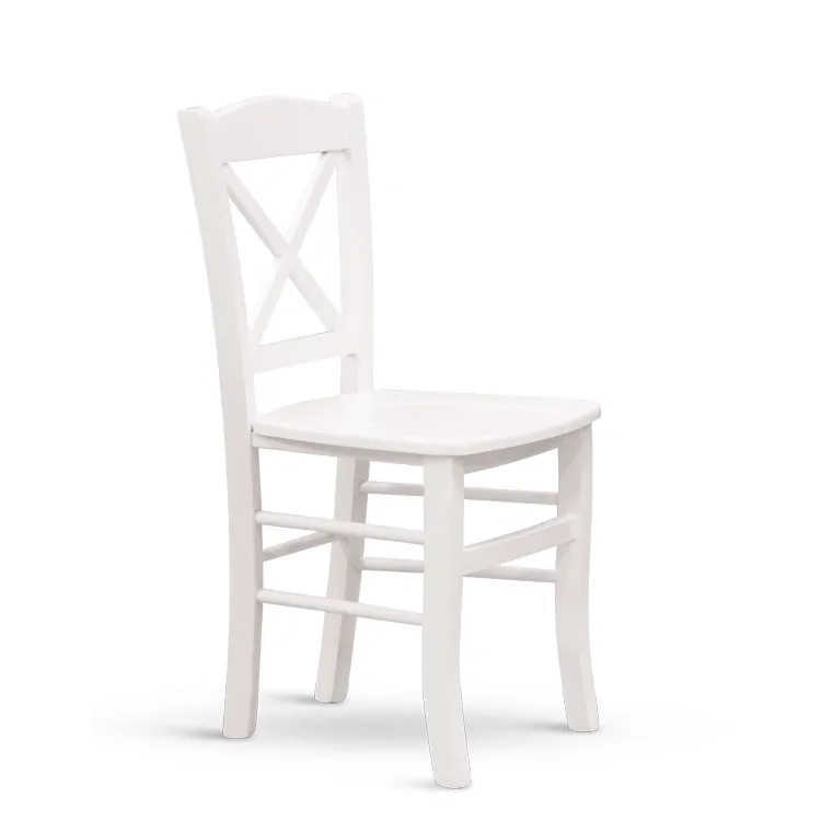 Židle CLAYTON bílá sedák masiv 