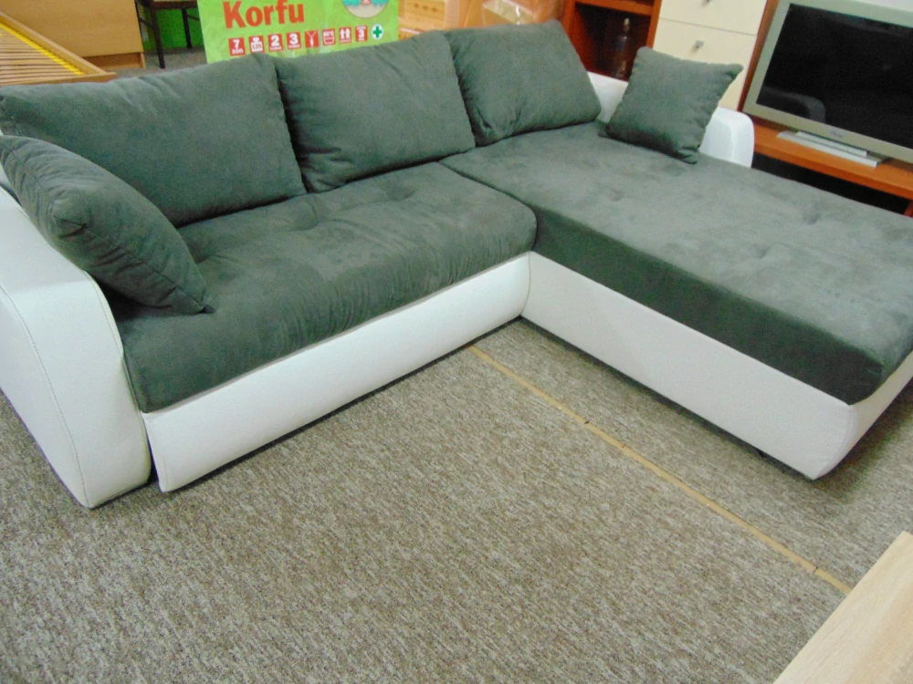 Rohová rozkládací sedací souprava 