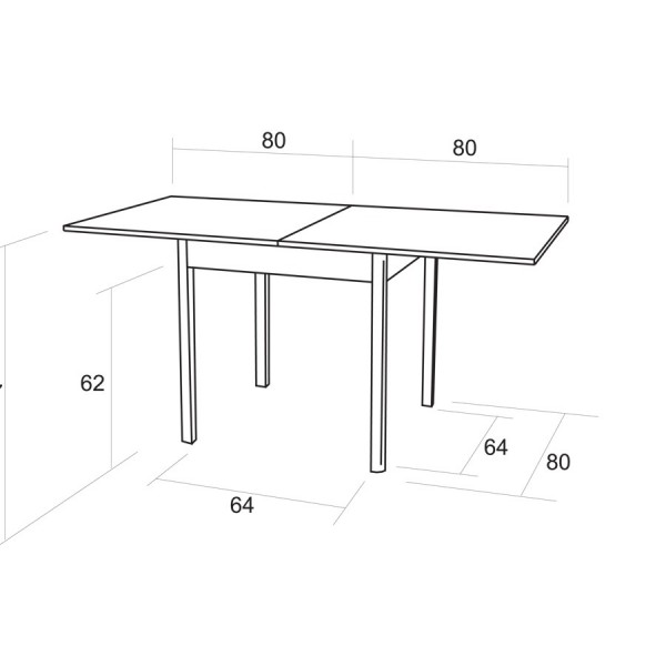 Rozkládací jídelní stůl S104