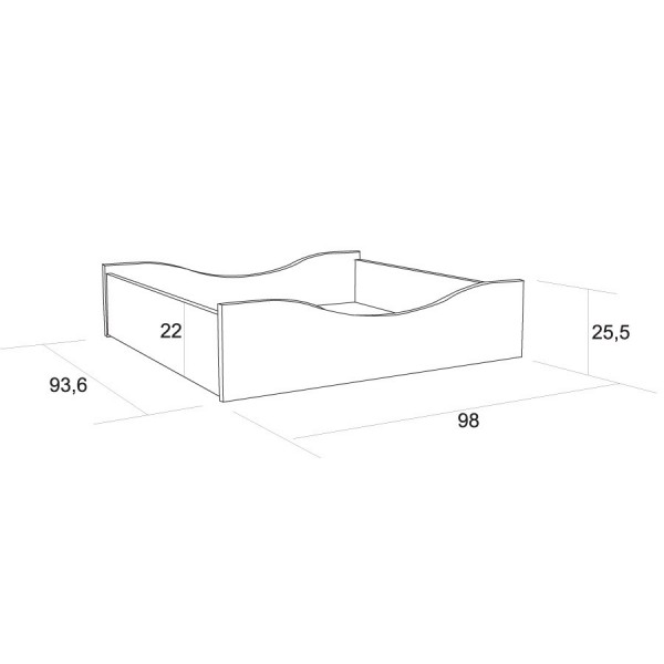 Zásuvka pod postel C109