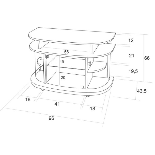 Televizní stolek T07