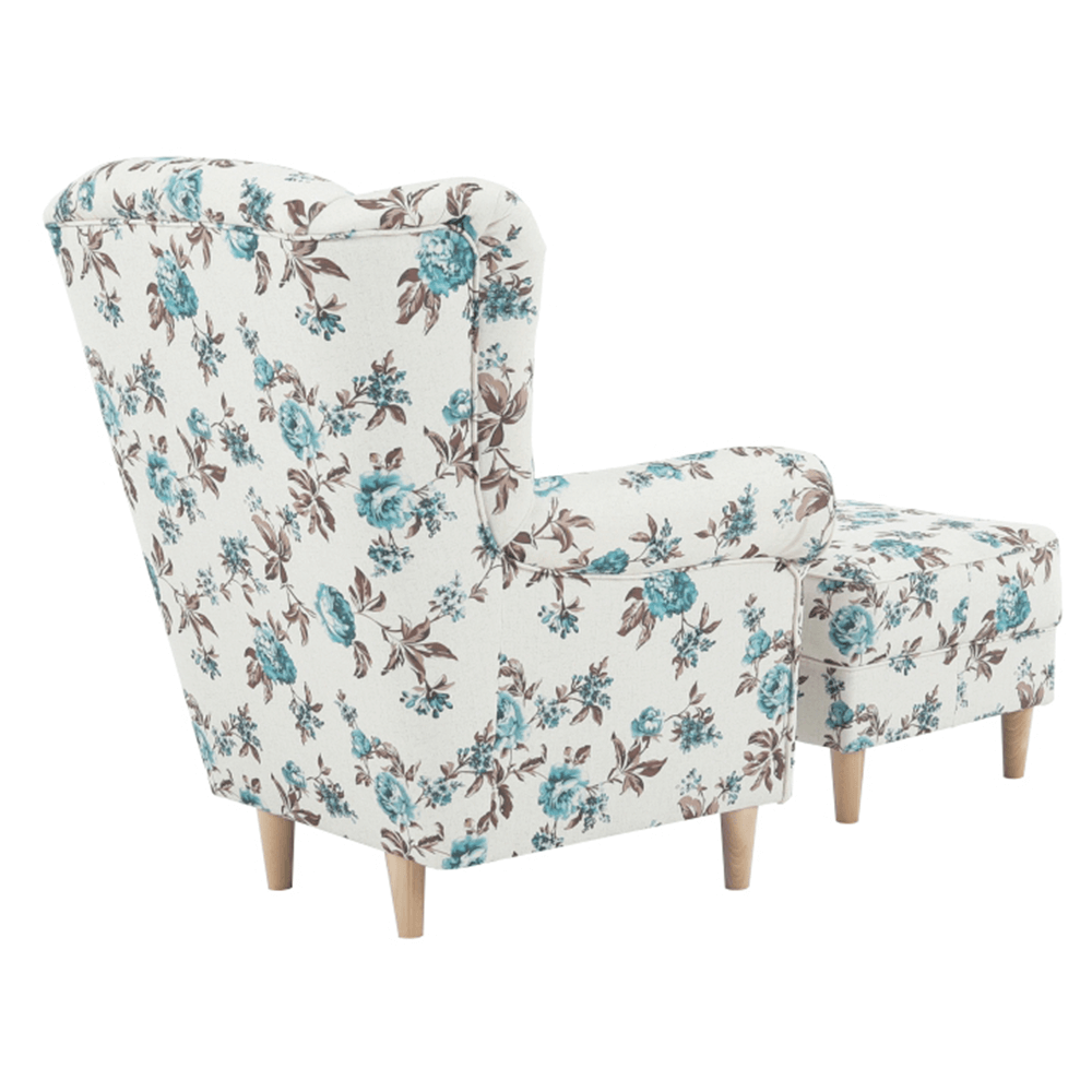 Křeslo Astrid s taburetem