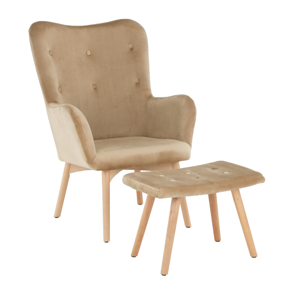 Křeslo Lager New s podnožkou