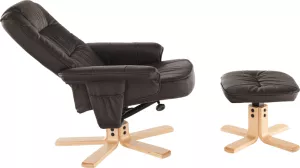 Relaxační polohovací křeslo s podnožkou