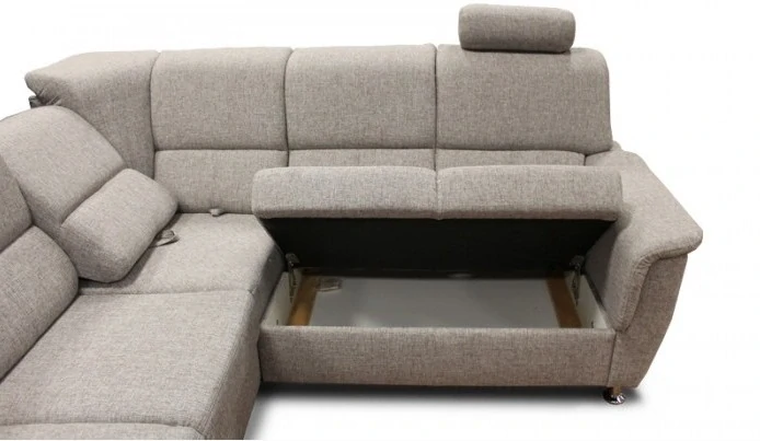 Rohová, rozkládací  sedací souprava DUO EVER 2-R-3F