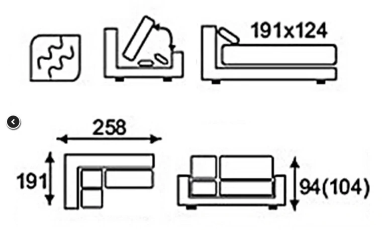 Rohová sedací souprava MERANO