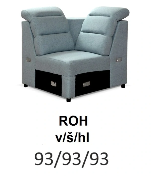 Sedací souprava Melania 1-R-2F-OT