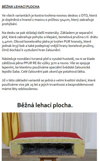 Válenda 195 x 85 cm rozkládací s úložným prostorem a korpusem z lamina