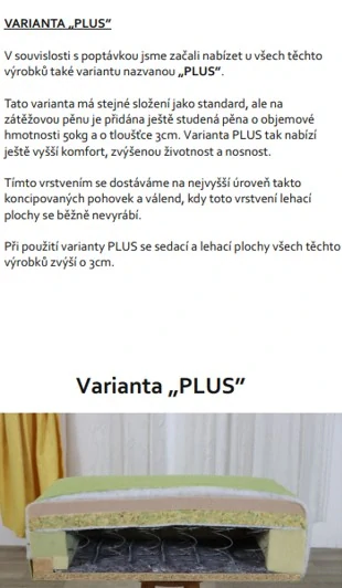 Válenda 195 x 85 cm rozkládací s úložným prostorem a korpusem z lamina