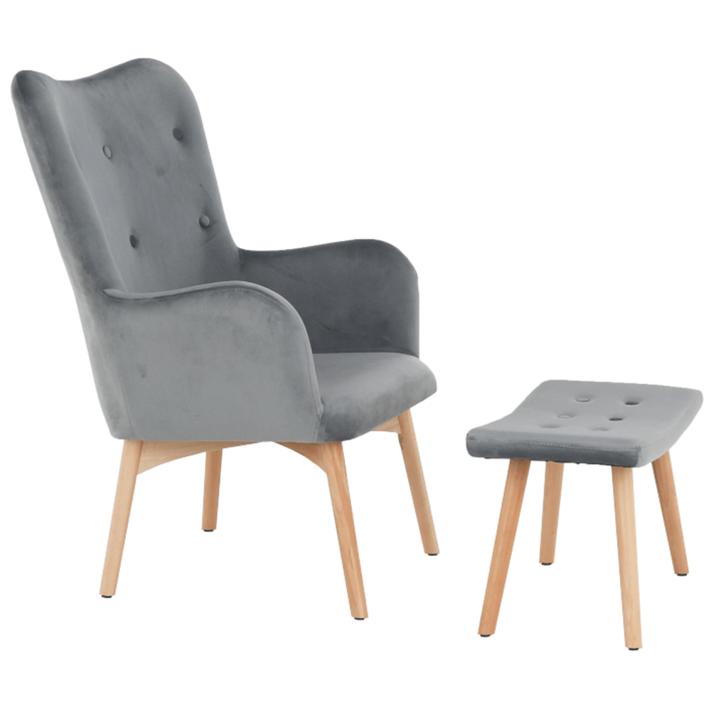 Křeslo Lager New s podnožkou