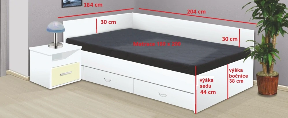 Postel Renáta š=160,š=180 cm 