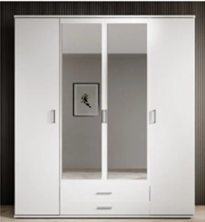 Šatní skříň se 2 zrcadly, 4 dveřová š=159