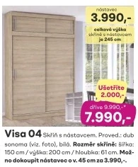 Šatní skříň VISA 04