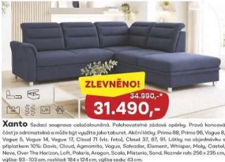 4 Rohová sedací souprava XANTO