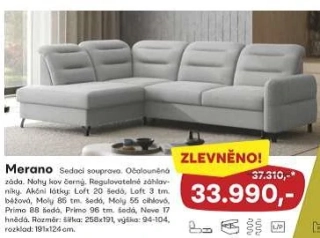 2 Rohová sedací souprava MERANO
