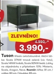 5 - TUSON - Křeslo celočalouněné