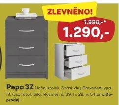 7 - PEPA 3 Z - noční stolek